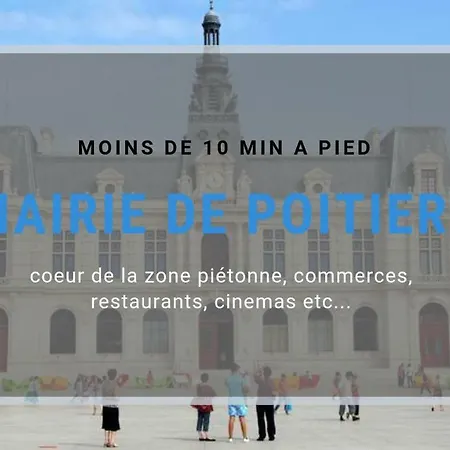 아파트 Sejourpoitiers ★ Charmant ★ 1 Separee ★ 300m De La Gare Et Acces Direct Au Coeur Historique 푸아티에
